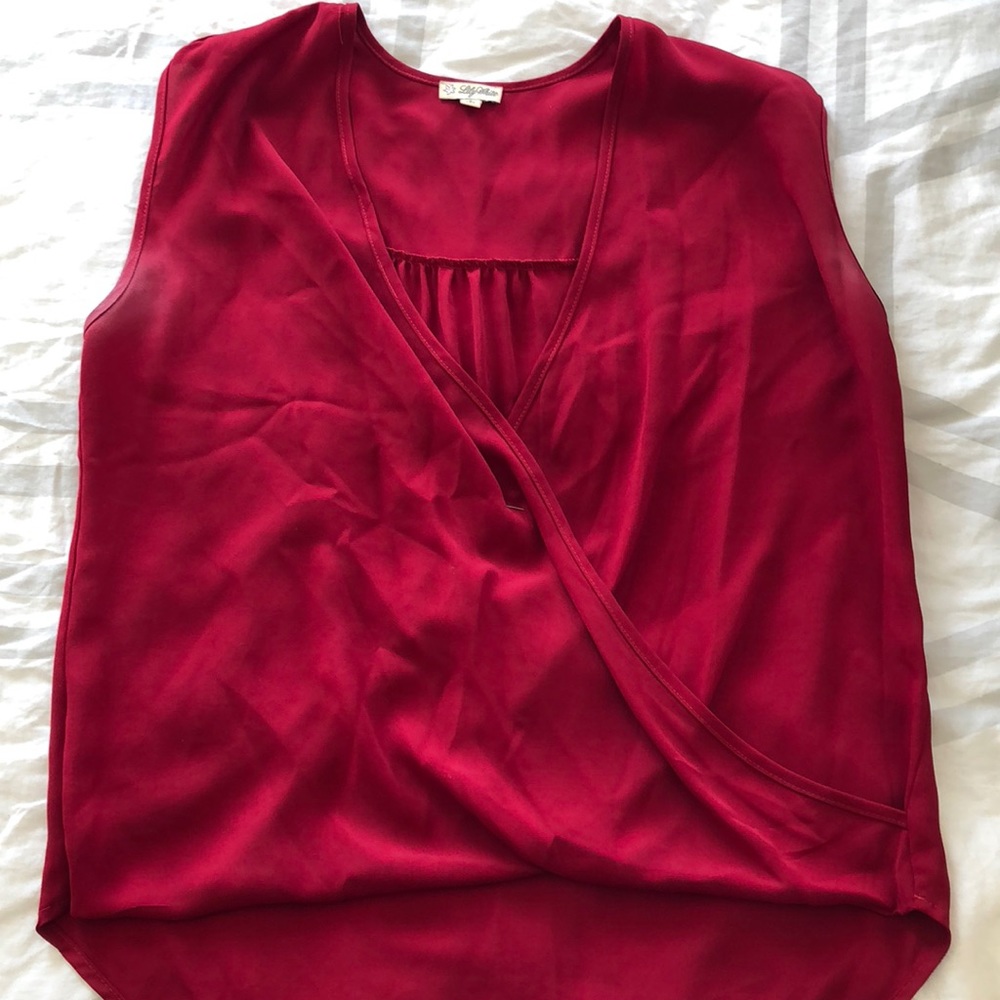 Red blouse